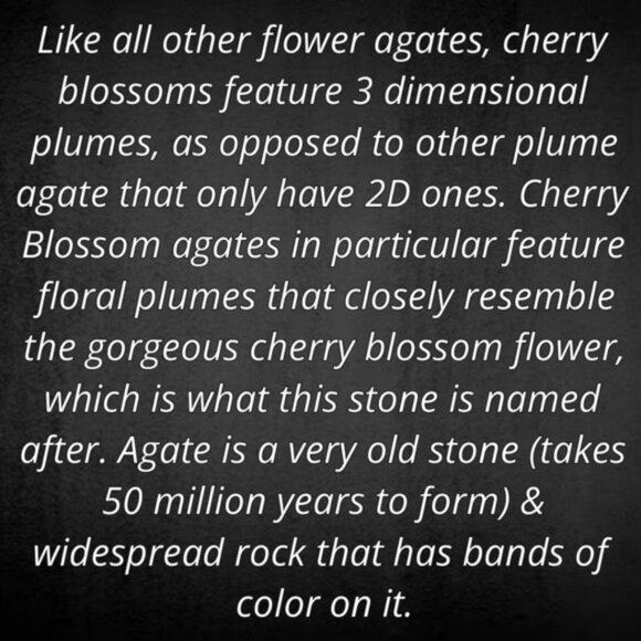 Learn About Sakura, Cherry Blossom or Flower Agate 💕🌸 - Picture 10 of 16